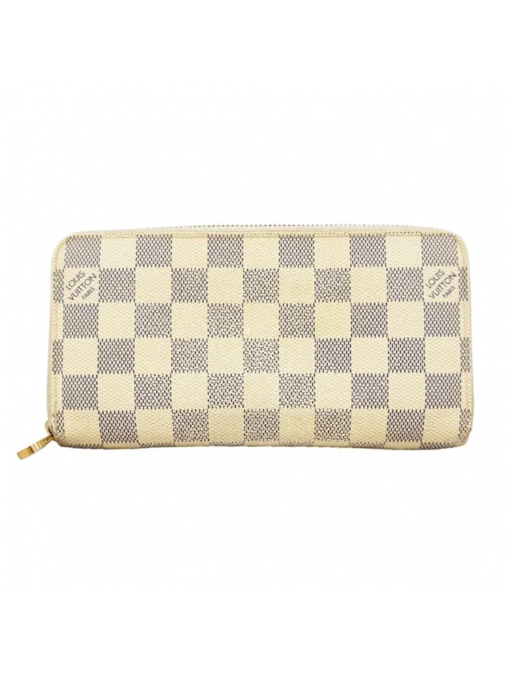 Louis Vuitton Wallet Damier Azur Zippy White